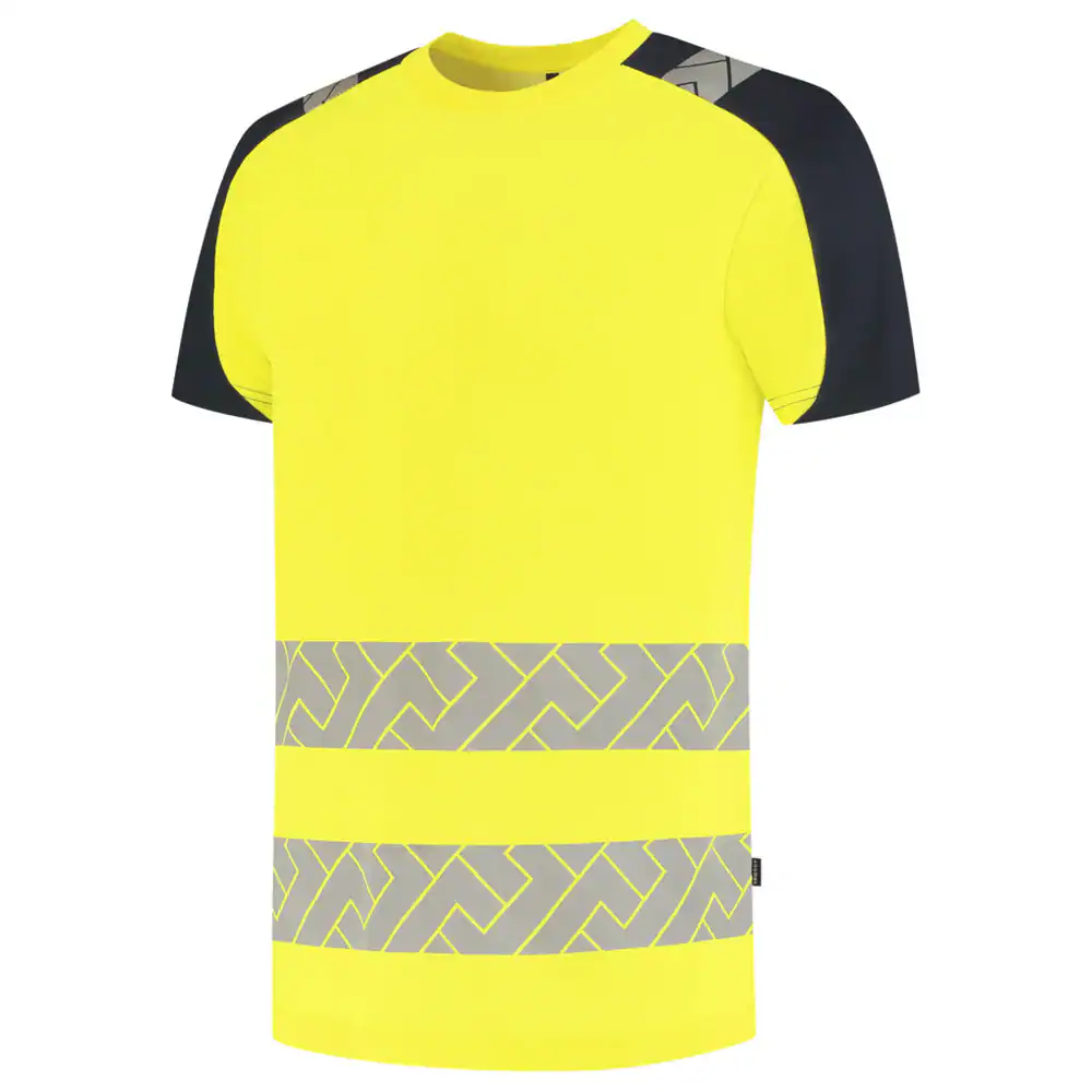 T-Shirt High-Vis Redefined Industrieel Wasbaar Fluo Geel/Ink