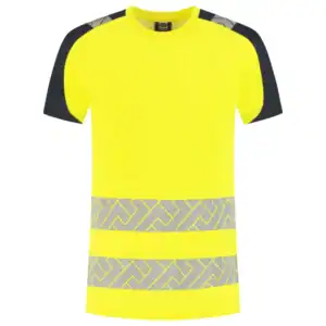T-Shirt High-Vis Redefined Industrieel Wasbaar Fluo Geel/Ink