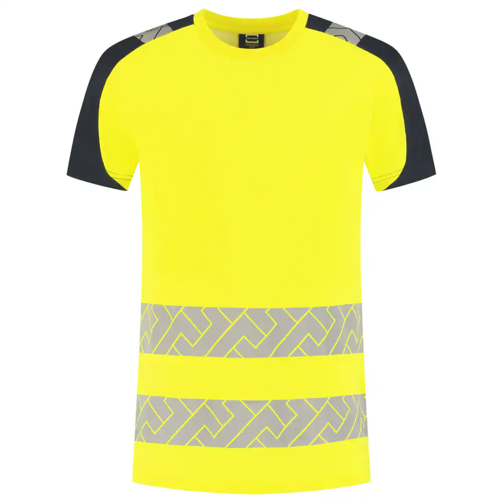 T-Shirt High-Vis Redefined Industrieel Wasbaar Fluo Geel/Ink
