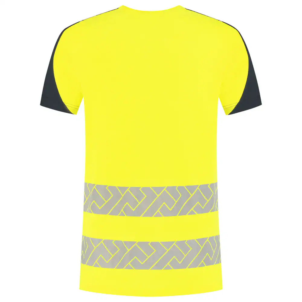 T-Shirt High-Vis Redefined Industrieel Wasbaar Fluo Geel/Ink