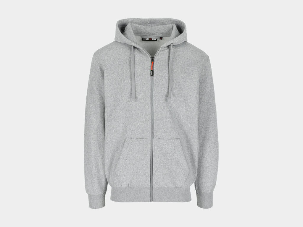 Tobin Hoody met Lange Rits Heather Grey