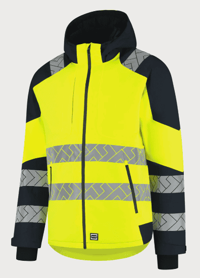 Winterjas Ripstop High Vis Redefined Fluogeel/Ink