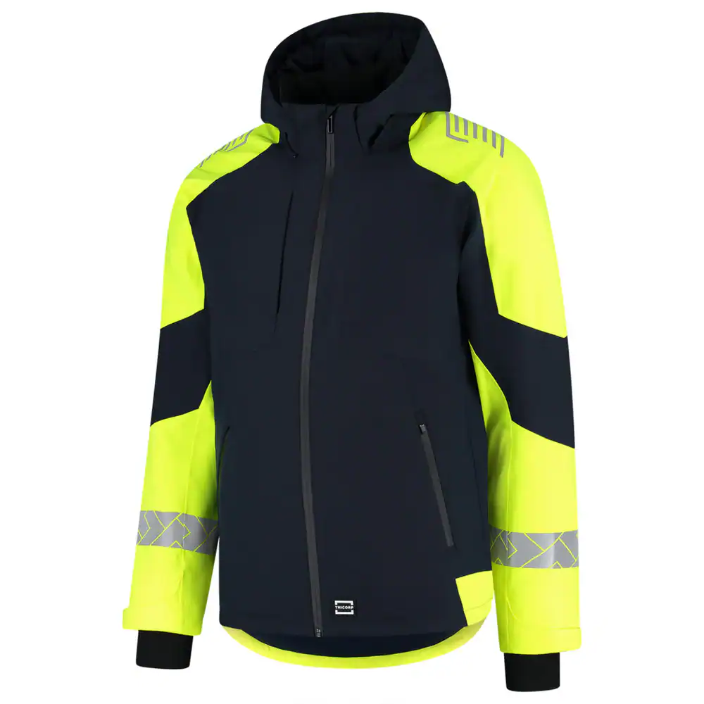 Winterjas Ripstop Reflective Redefined Ink/Fluo-Geel