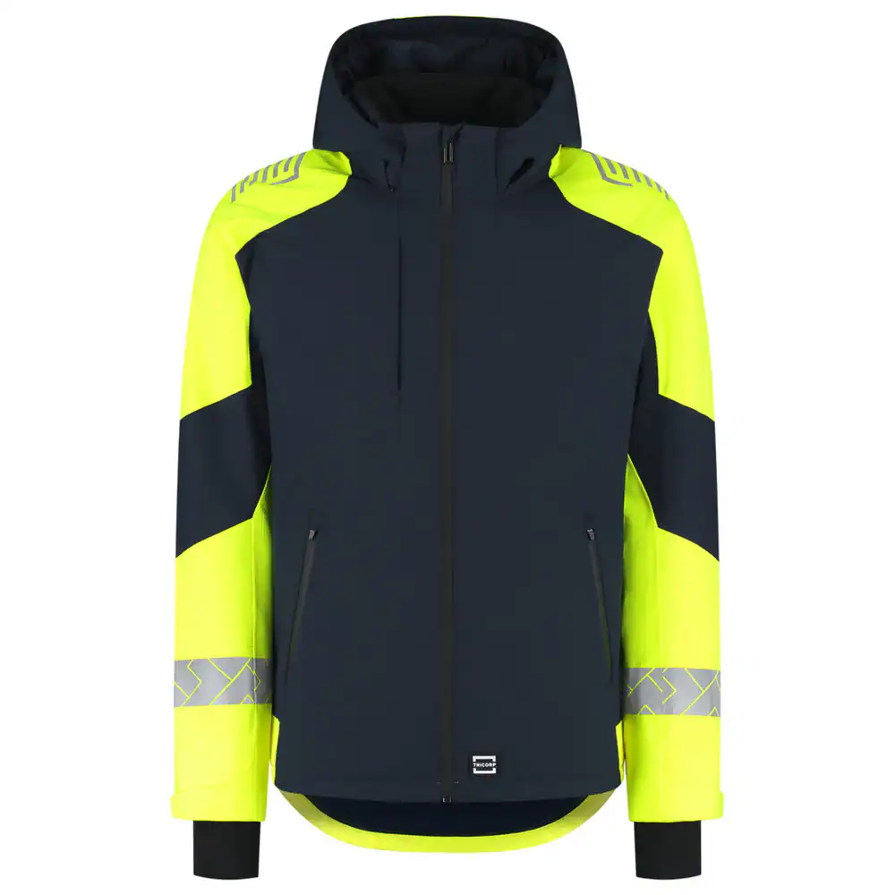 Winterjas Ripstop Reflective Redefined Ink/Fluo-Geel