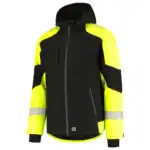 Winterjas Ripstop Reflective Redefined Zwart/Fluo-Geel