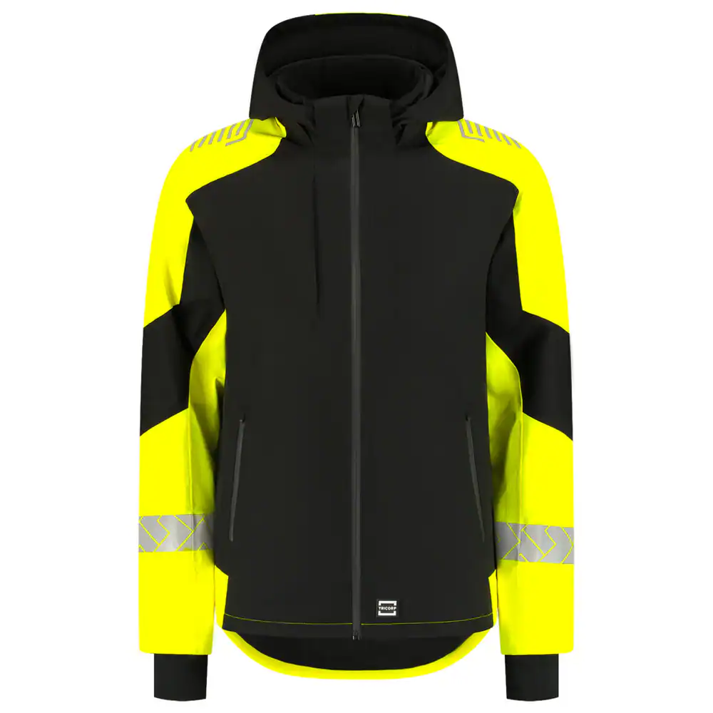 Winterjas Ripstop Reflective Redefined Zwart/Fluo-Geel