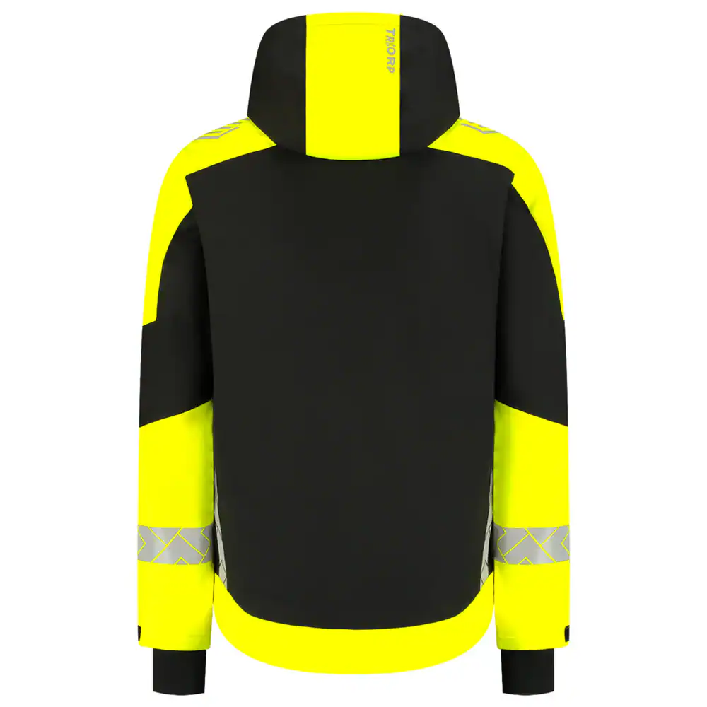 Winterjas Ripstop Reflective Redefined Zwart/Fluo-Geel