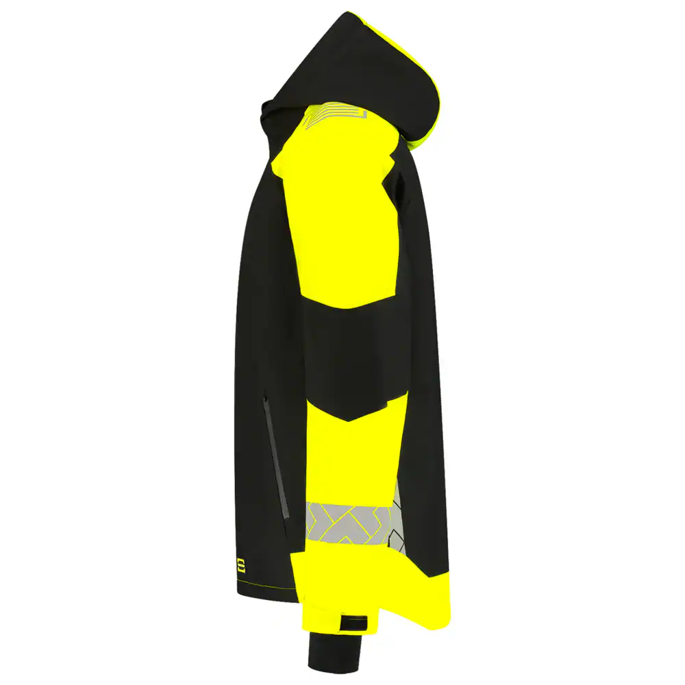 Winterjas Ripstop Reflective Redefined Zwart/Fluo-Geel