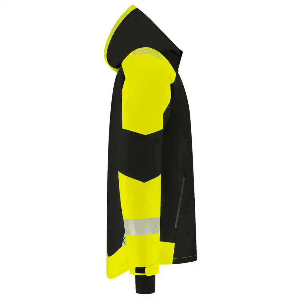 Winterjas Ripstop Reflective Redefined Zwart/Fluo-Geel