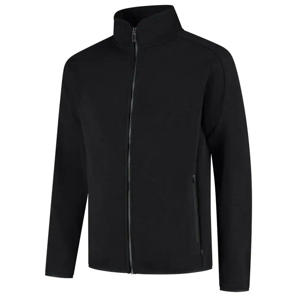 Knitted Fleecejack Redefined Zwart