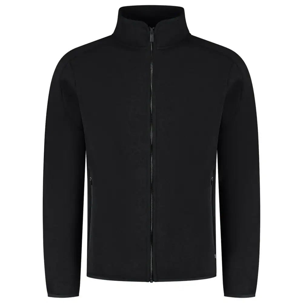 Knitted Fleecejack Redefined Zwart