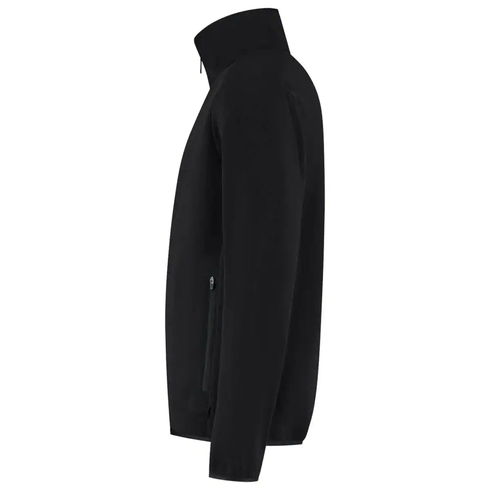 Knitted Fleecejack Redefined Zwart