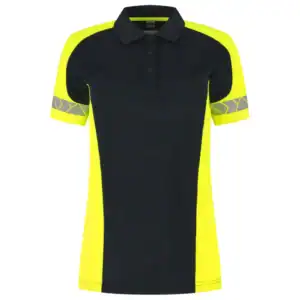 Poloshirt Reflective Redefined Dames Ink/Fluo-Geel