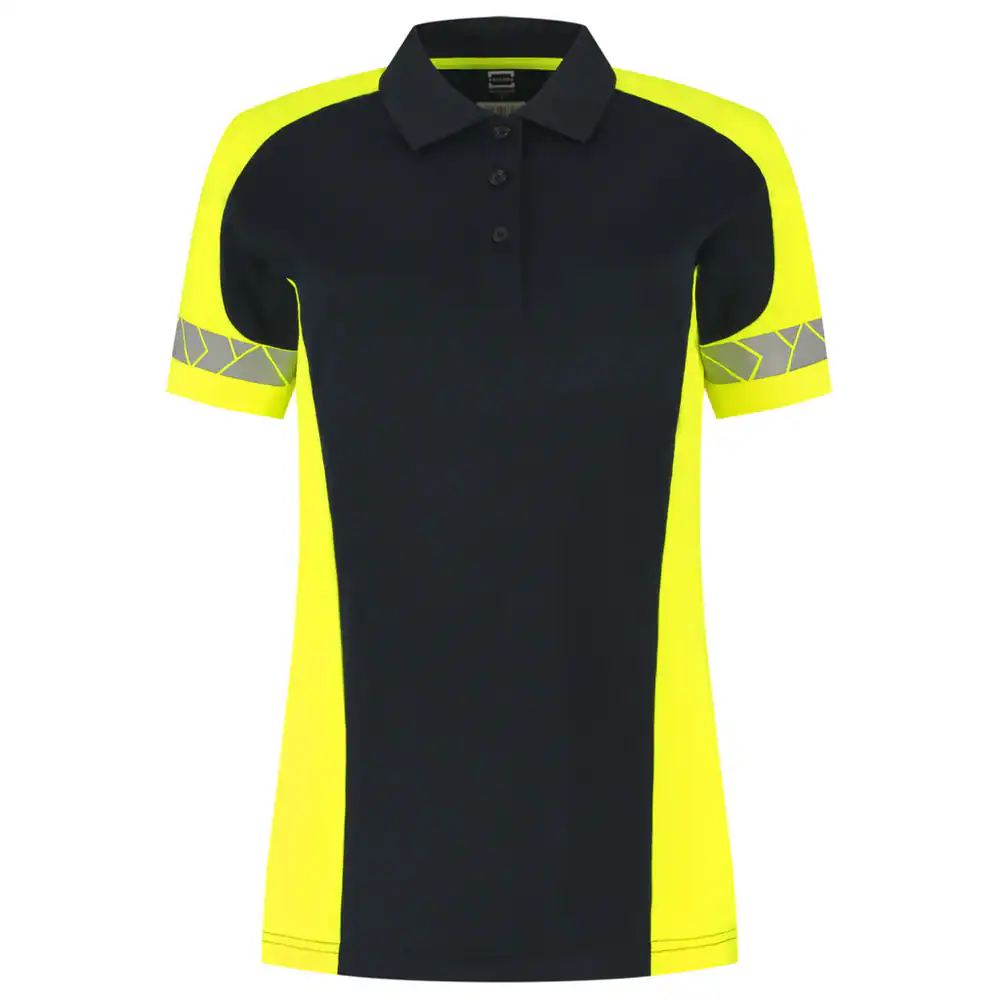 Poloshirt Reflective Redefined Dames Ink/Fluo-Geel