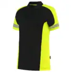 Poloshirt Reflective Redefined Dames Zwart/Fluo-Geel