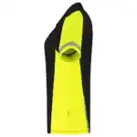 Poloshirt Reflective Redefined Dames Zwart/Fluo-Geel
