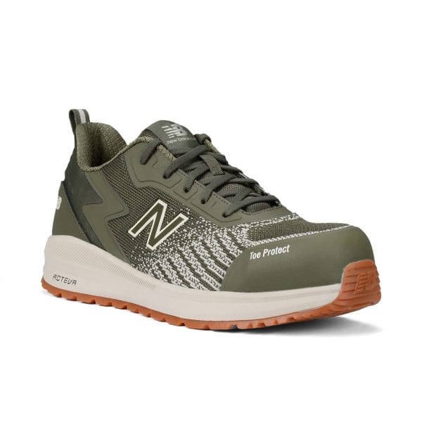 Speedware Lage Veiligheidsschoen S1PL SRC Olive/White