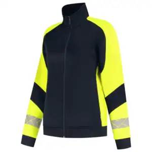 Sweatvest Reflective Dames Redefined Ink/Fluo-Geel