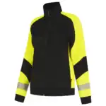 Sweatvest Reflective Dames Redefined Zwart/Fluo-Geel