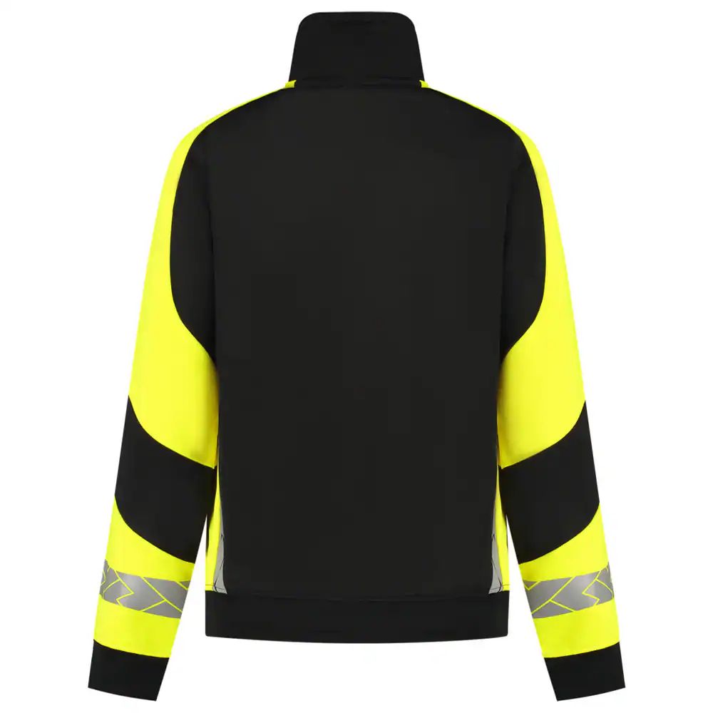 Sweatvest Reflective Dames Redefined Zwart/Fluo-Geel