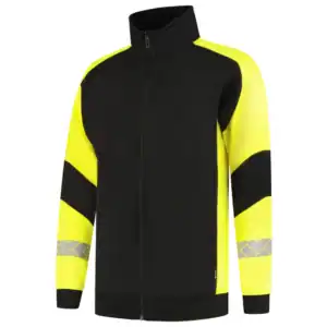 Sweatvest Reflective Redefined Zwart/Fluo-Geel