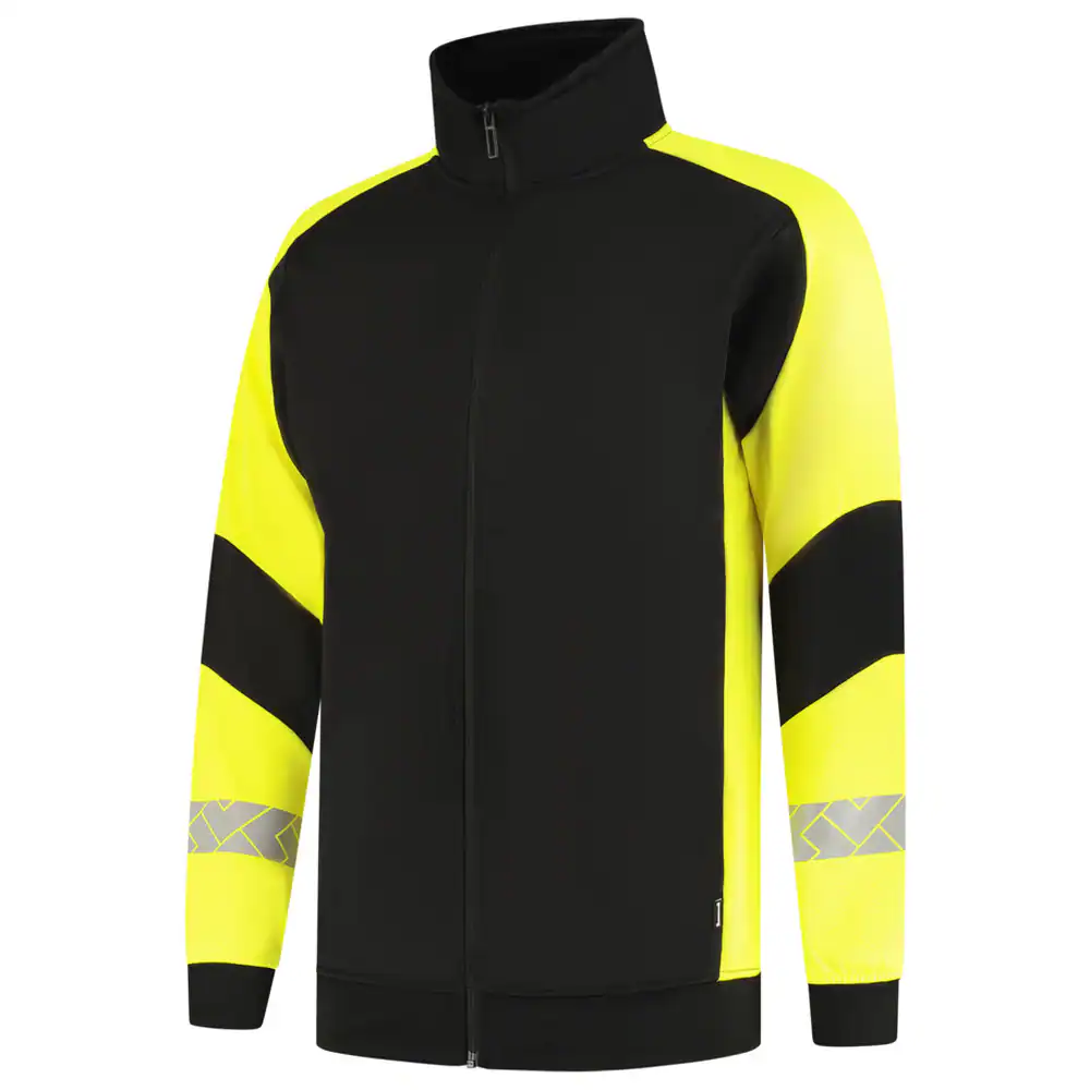 Sweatvest Reflective Redefined Zwart/Fluo-Geel