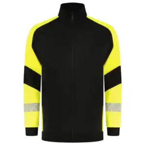 Sweatvest Reflective Redefined Zwart/Fluo-Geel