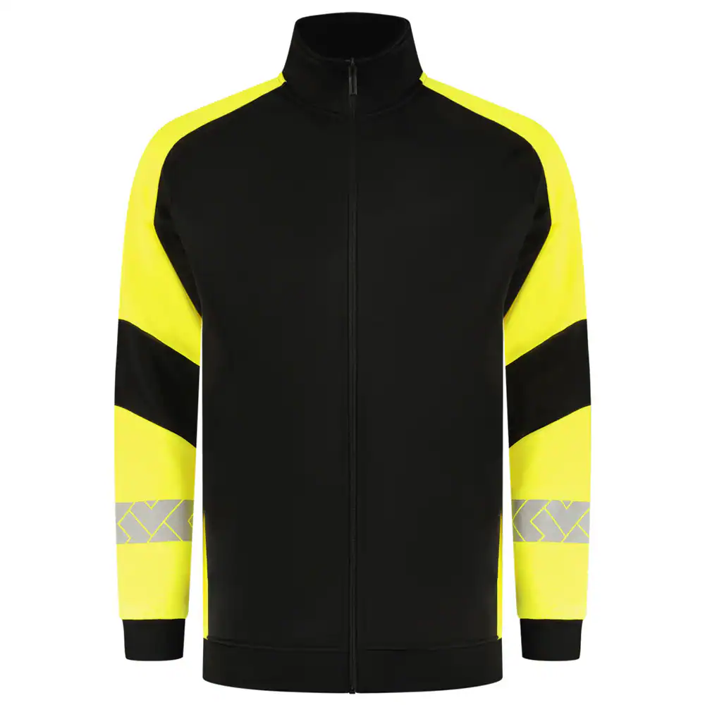 Sweatvest Reflective Redefined Zwart/Fluo-Geel