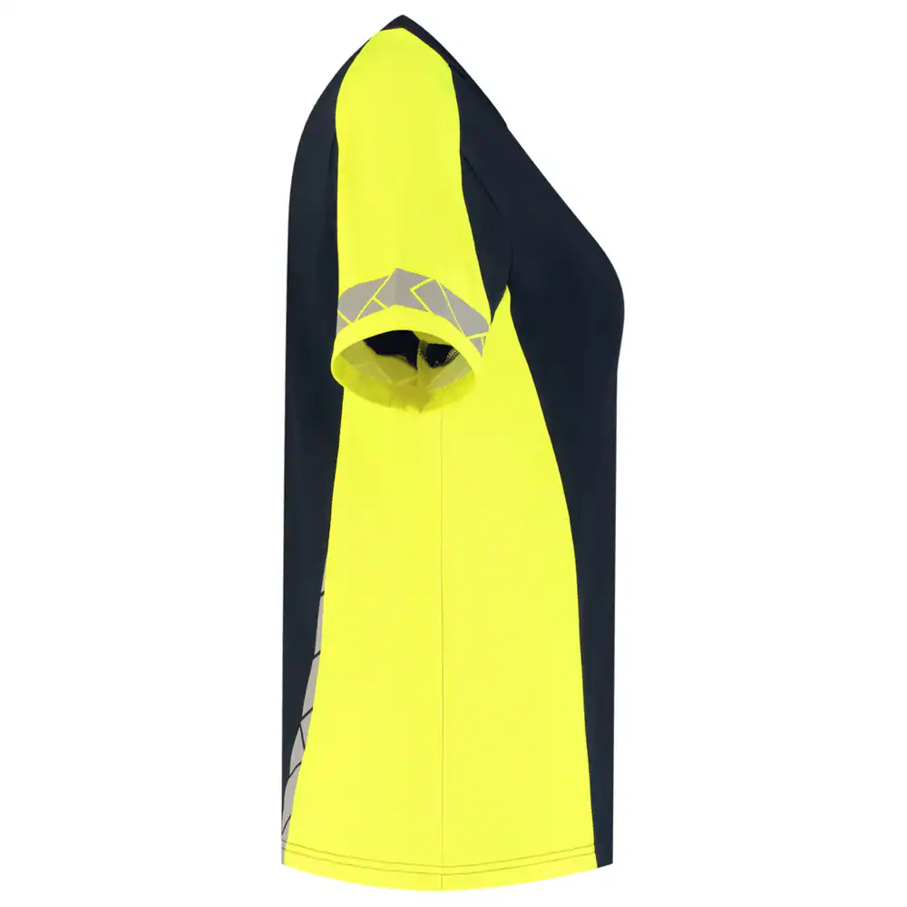 T-Shirt Reflective Dames Redefined Ink/Fluo-Geel