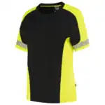 T-Shirt Reflective Dames Redefined Zwart/Fluo-Geel