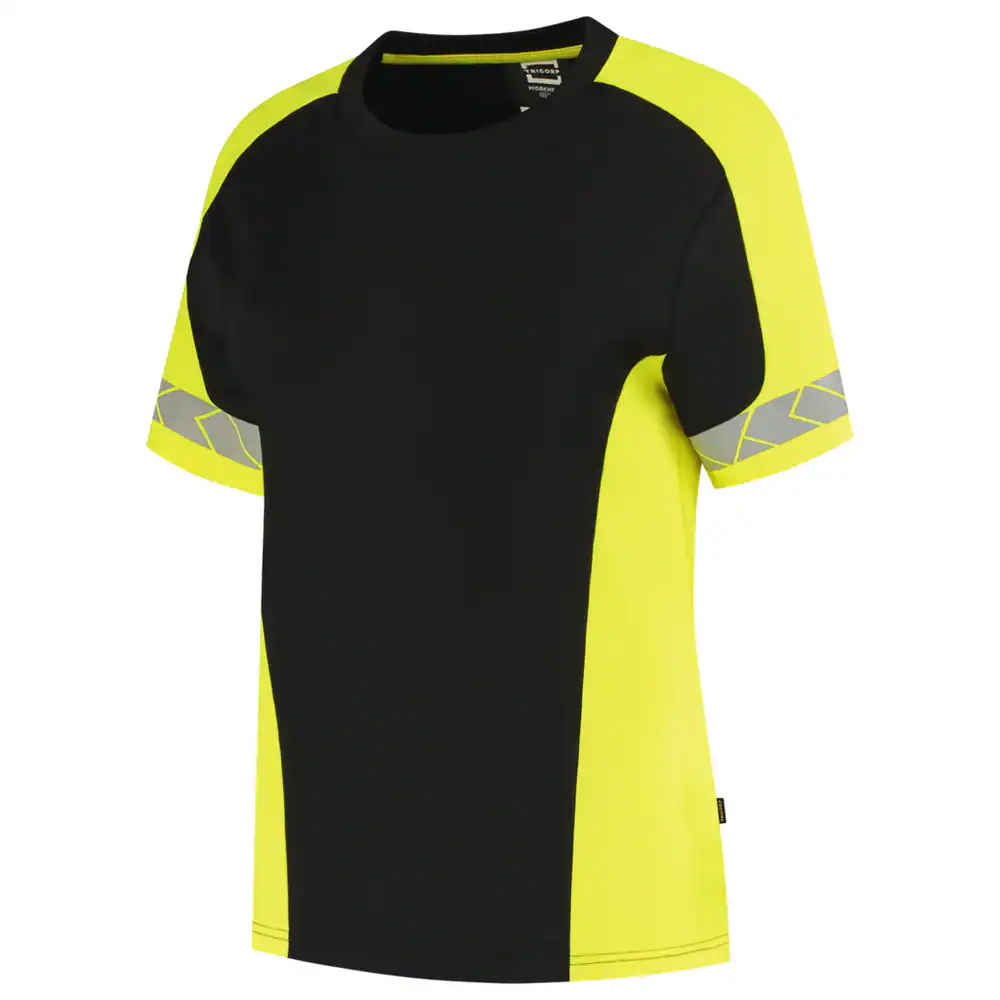 T-Shirt Reflective Dames Redefined Zwart/Fluo-Geel