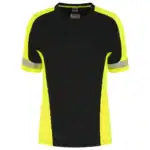 T-Shirt Reflective Dames Redefined Zwart/Fluo-Geel
