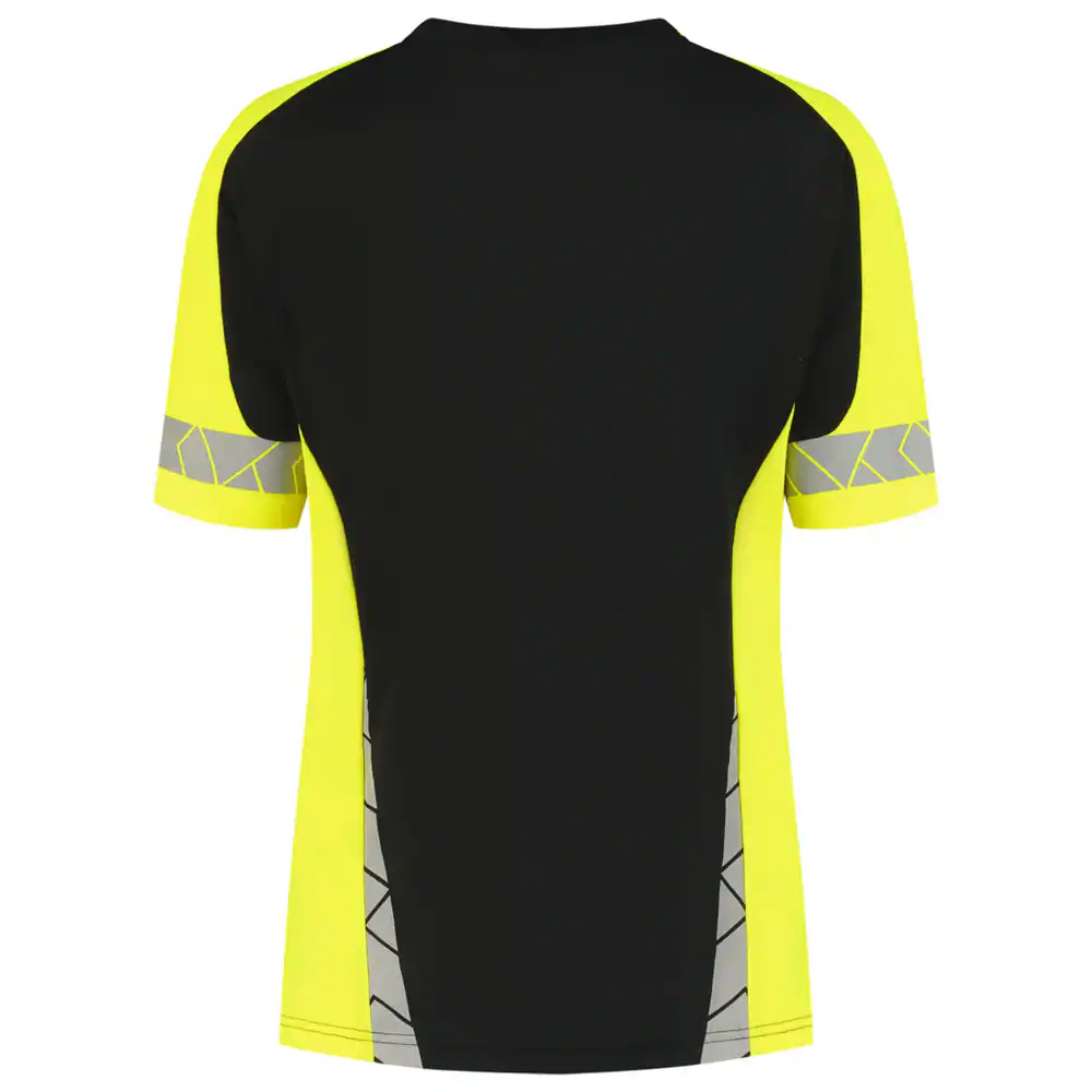 T-Shirt Reflective Dames Redefined Zwart/Fluo-Geel