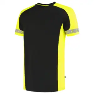 T-Shirt Reflective Redefined Zwart/Fluo-Geel