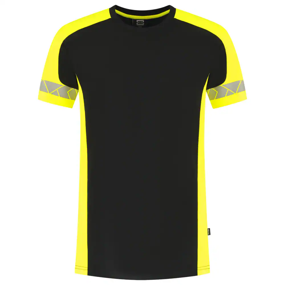 T-Shirt Reflective Redefined Zwart/Fluo-Geel