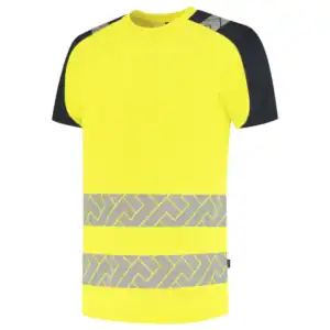 T-Shirt Visibility Redefined Fluo Geel/Ink