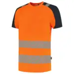 T-Shirt Visibility Redefined Fluo Oranje/Ink