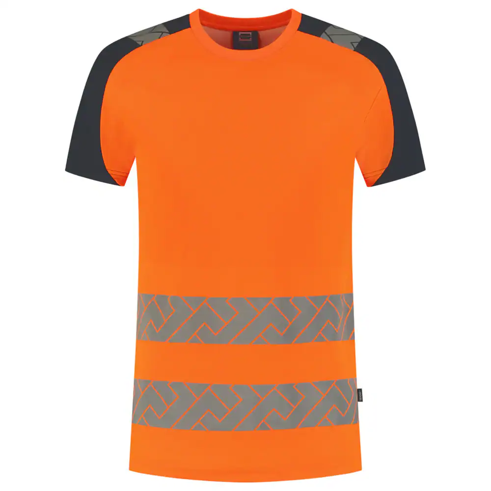 T-Shirt Visibility Redefined Fluo Oranje/Ink