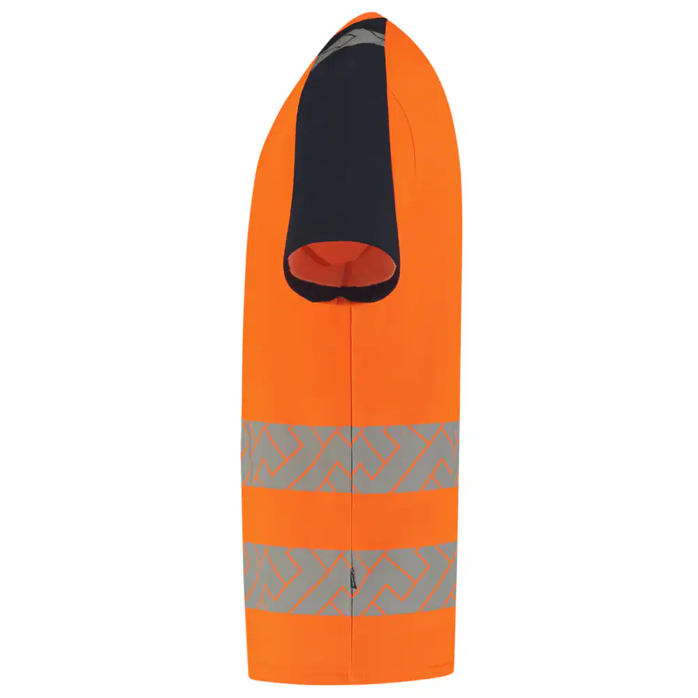 T-Shirt Visibility Redefined Fluo Oranje/Ink