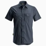 8520 Overhemd met Korte Mouwen Marineblauw