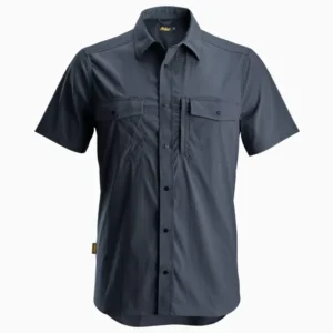 8520 Overhemd met Korte Mouwen Marineblauw