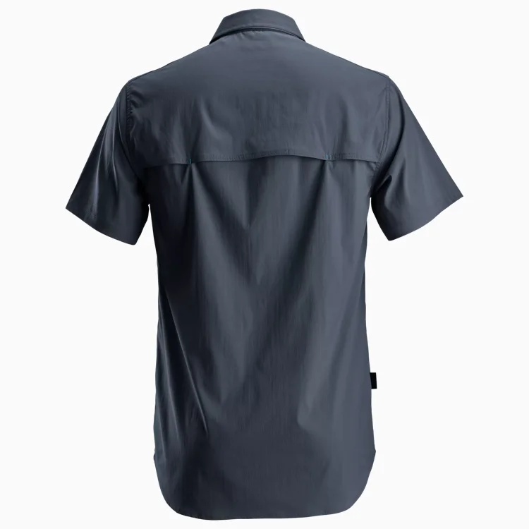 8520 Overhemd met Korte Mouwen Marineblauw
