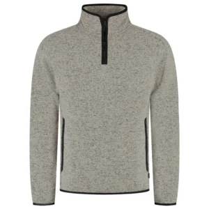 Knitted Fleecejack 1/4 Zip Redefined Sand