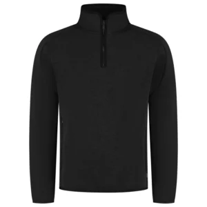 Knitted Fleecejack 1/4 Zip Redefined Zwart
