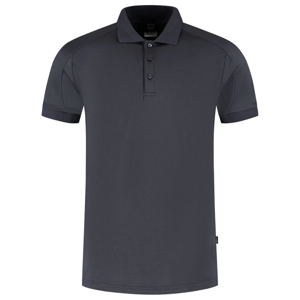 Poloshirt Redefined Industrieel Wasbaar Antraciet