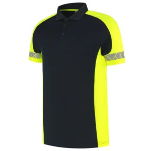 Poloshirt Reflective Redefined Ink/Fluo-Geel
