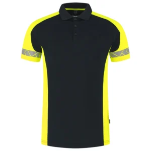 Poloshirt Reflective Redefined Ink/Fluo-Geel