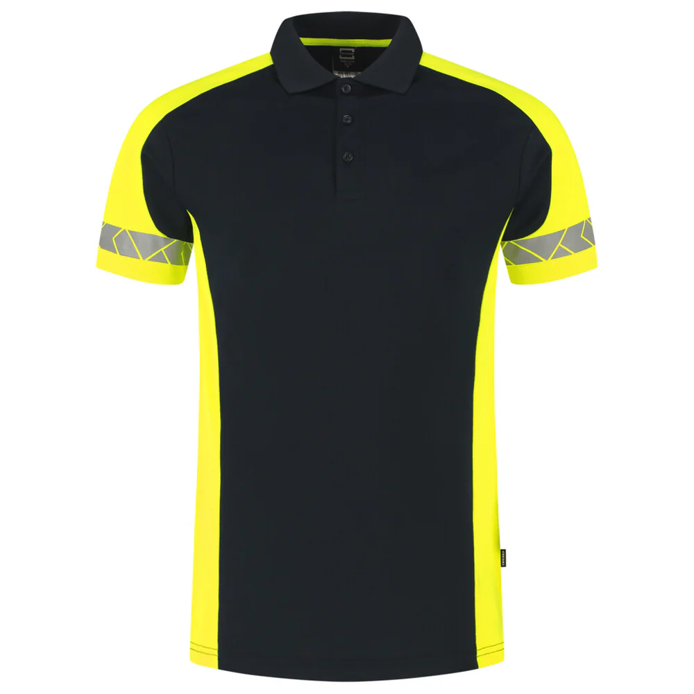 Poloshirt Reflective Redefined Ink/Fluo-Geel
