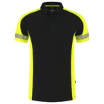 Poloshirt Reflective Redefined Zwart/Fluo-Geel