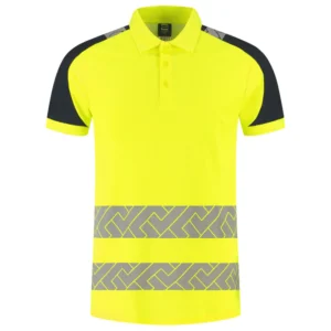 Poloshirt Visibility Redefined Fluo-Geel/Ink